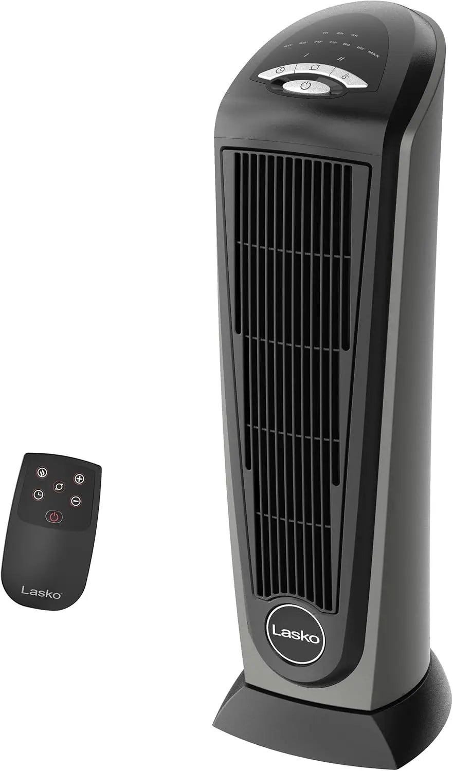 Lasko Tower Space Heater Indoor, Compact Electric Heaters for Indoor Use, Small Space Heater with Remote, Ideal Lasko Space