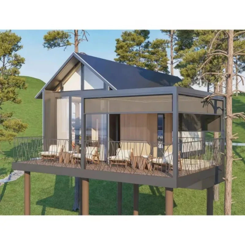 YG Customized Australia's Luxury Modern Design 3 Bedroom Modular Wood SIP Prefabricate Prefab House Kit Cheap Price Luxury Villa