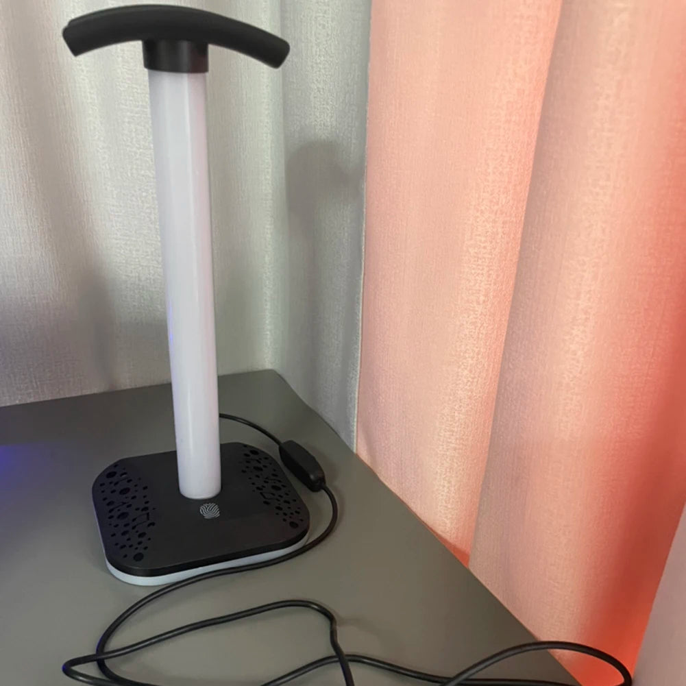 RGB Light Earphone Holder Display Shelf Anti Scratch Universal Headphone Hanger Support PC Accessories Brightness Adjustable
