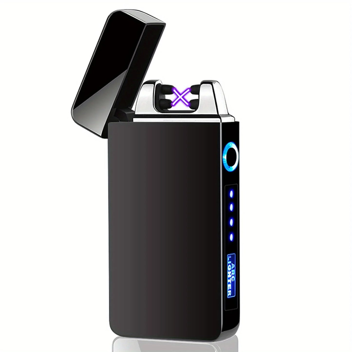 TopFlames Windproof Dual Arc Plasma Lighter USB Rechargeable