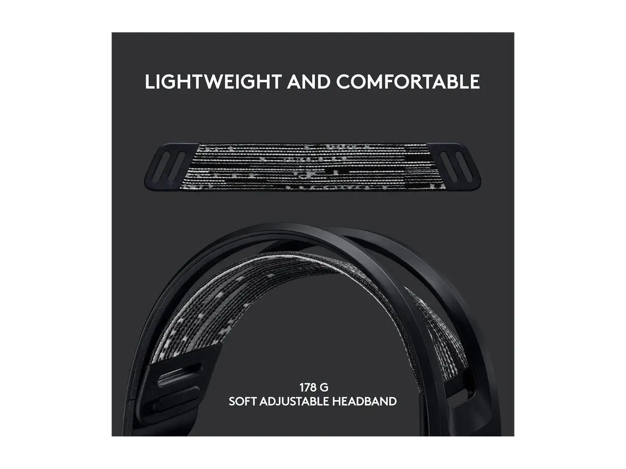 Logitech G733 Lightspeed Wireless Gaming Headset with Suspension Headband, Lightsync RGB, Blue VO!CE mic technology and PRO-G audio drivers - Black