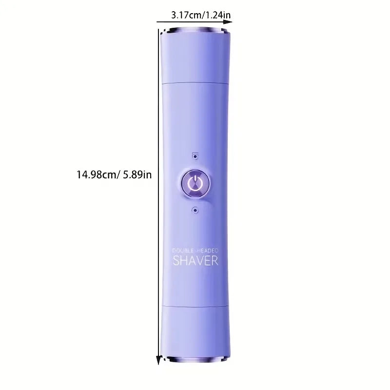 2 In 1 Women Hair Trimmer Dual Head Cordless Shaver