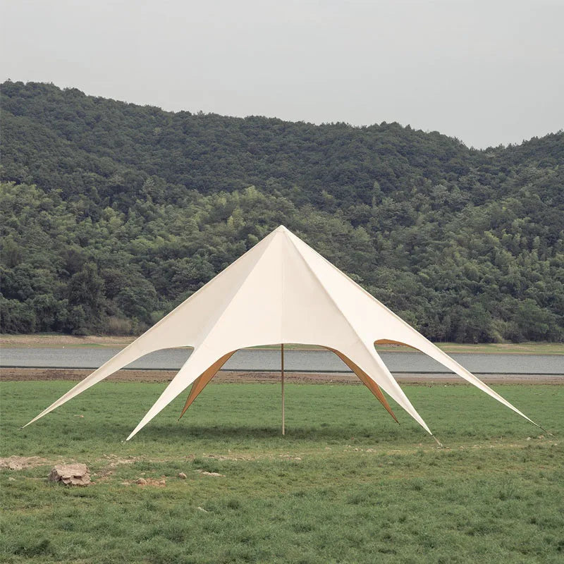 Outdoor Waterproof Stretch Canopy Tent Oxford Fabric Sun Shelter for Wedding Parties Exhibitions Glamping Trade Show Tent