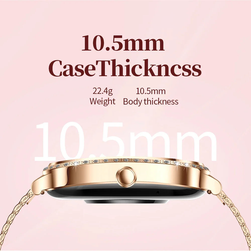 Women's Bluetooth Call Smartwatch With Curved Screen Waterproof