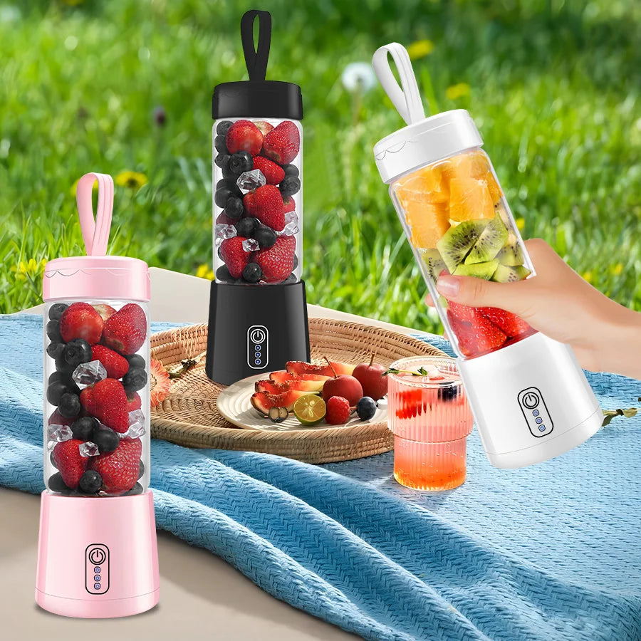 Personal Smoothie Maker: Portable, USB Rechargeable, One-Trick Blending, Perfect for Protein Shakes & Juice On The Go!