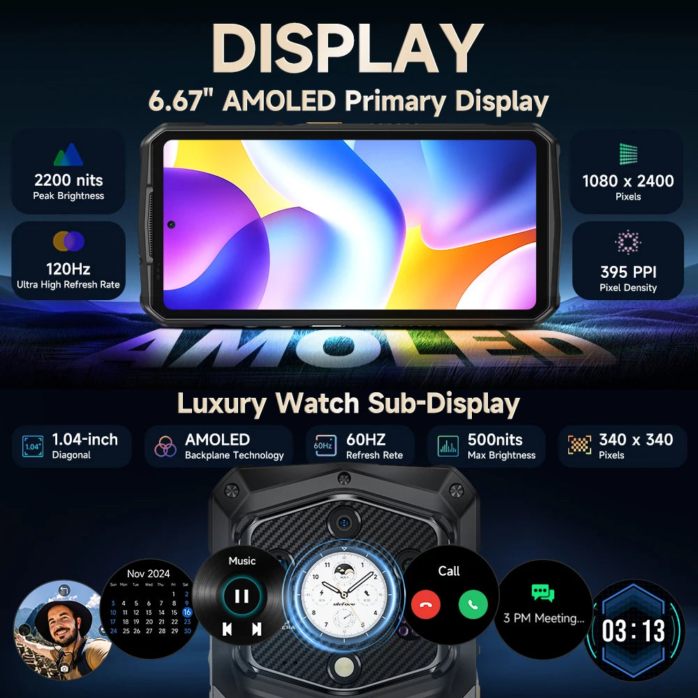 Ulefone Armor 29 Ultra Dual Screen Rugged 5G AI Phone