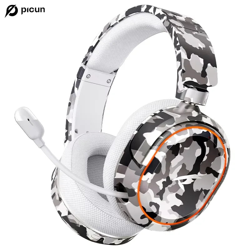 Picun Wireless Gaming Headset with Enc Microphone and Low Latency