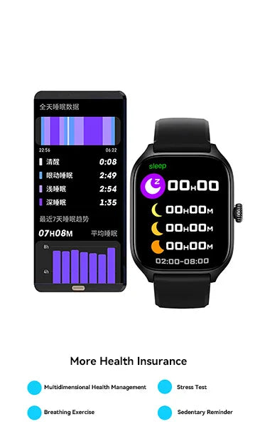 Bluetooth Call Smartwatch Android iOS Compatible Digital Fitness Tracker