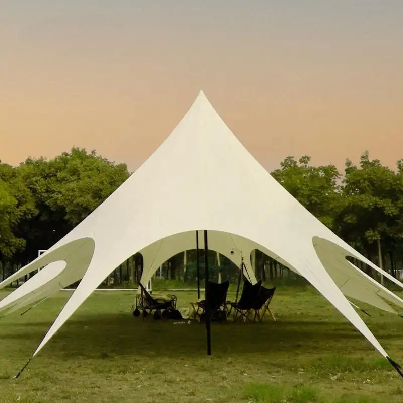 Outdoor Waterproof Stretch Canopy Tent Oxford Fabric Sun Shelter for Wedding Parties Exhibitions Glamping Trade Show Tent