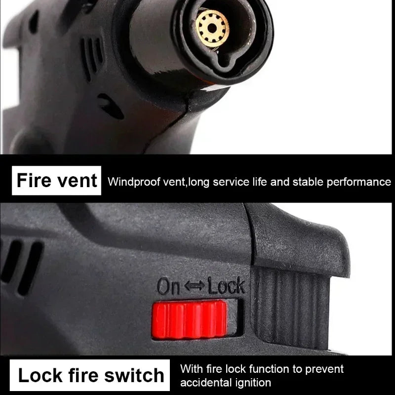 TopFlames Outdoor Portable Butane Gas Torch Lighter for Cigar