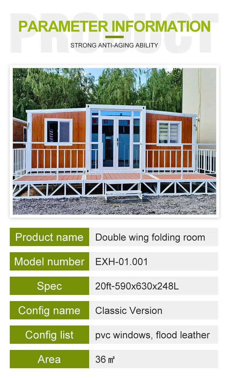 Movable Prefab Steel Container House – Luxurious 1-2 Bedroom Small Triangle Modern Design for Hotel & Comfortable Accommodation