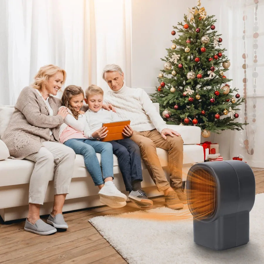 500W Portable Electric Space Heater Mini Desktop Fan Heater Personal Small Space Heater for Home Office