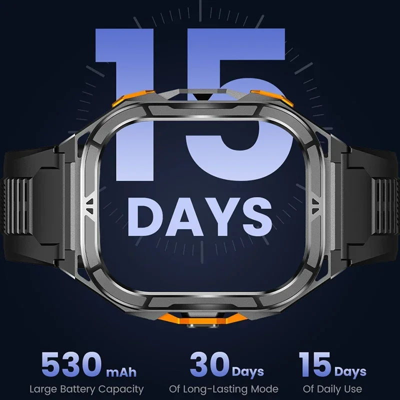 Luxury AMOLED Real GPS Smartwatch 5ATM Waterproof For Android