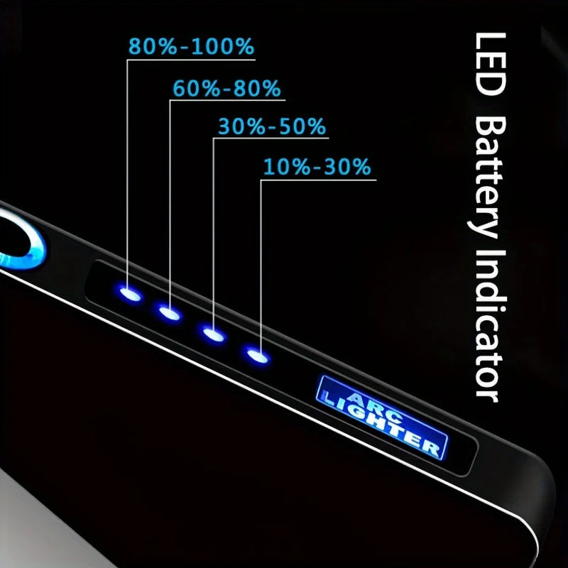 TopFlames Windproof Dual Arc Plasma Lighter USB Rechargeable