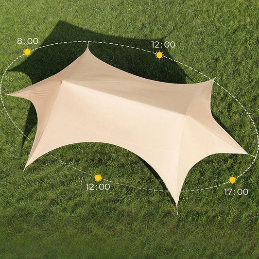 Multifunctional Outdoor Canopy for Camping New Integrated Sunshade Plastic Tents Creative Modern Convenient Gazebo for Courtyard