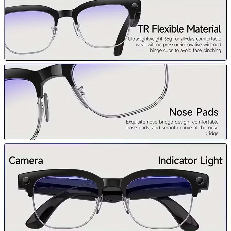 Giinova Smart Video Glasses With Camera 4K Recording