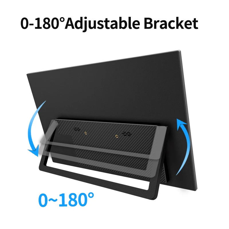 HGFRTEE 14.1inch Mobile Portable Monitor IPS Second Game Screen Extended Display for Laptop with Bracket For xbox/raspberry Pi