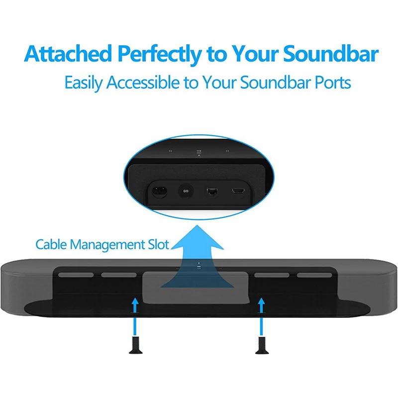 Y45A-Soundbar Wall Mount For Sonos  Wall Mount Bracket Compatible With For Sonos  Sound Bar Mounts Mounting Bracket Dura
