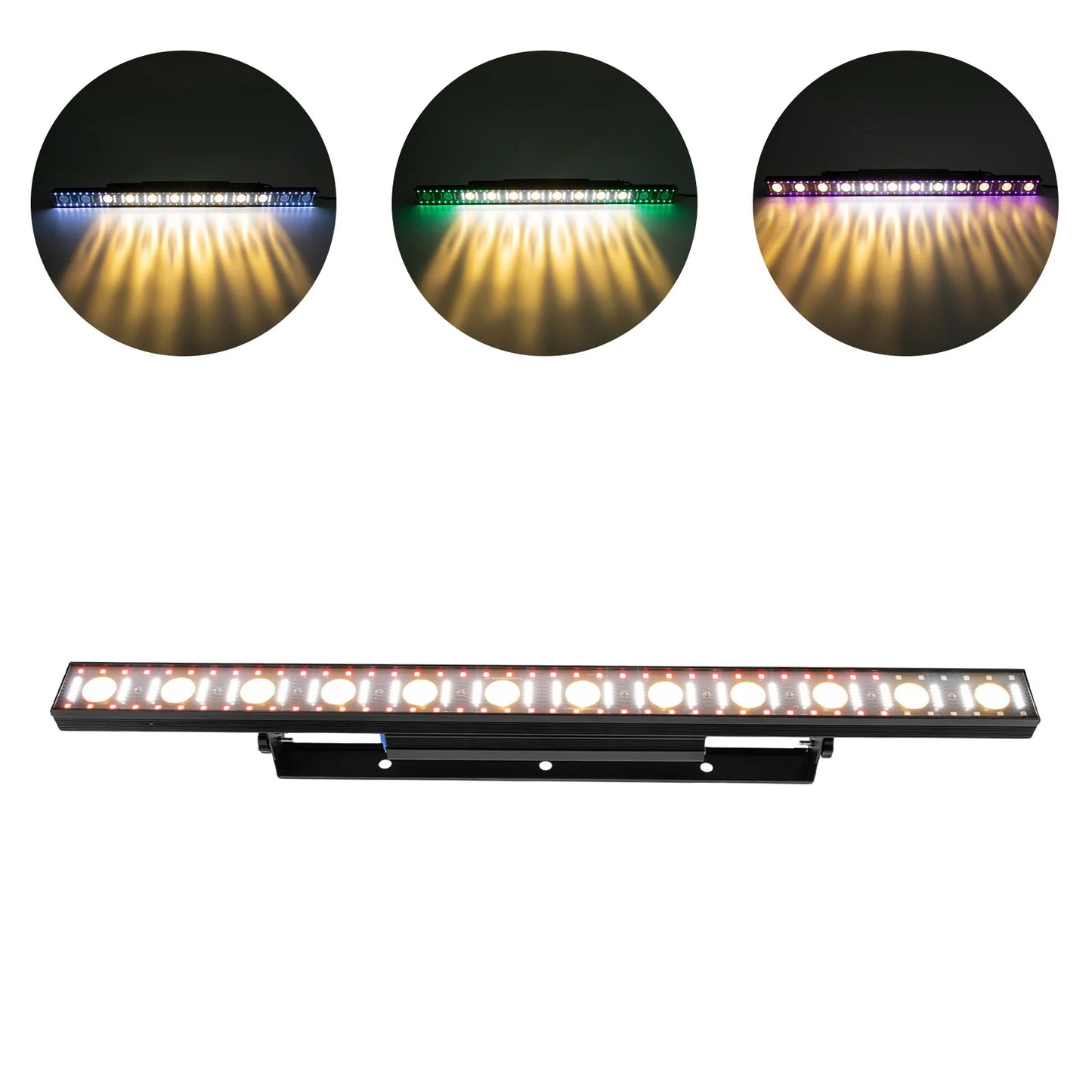 Stage Light Bar 40" 120W 12 LED 3 in 1 RGB Stage DJ Light Bar Wall Wash Lights DMX Beam Wash Strobe Matrix Effect Club Light