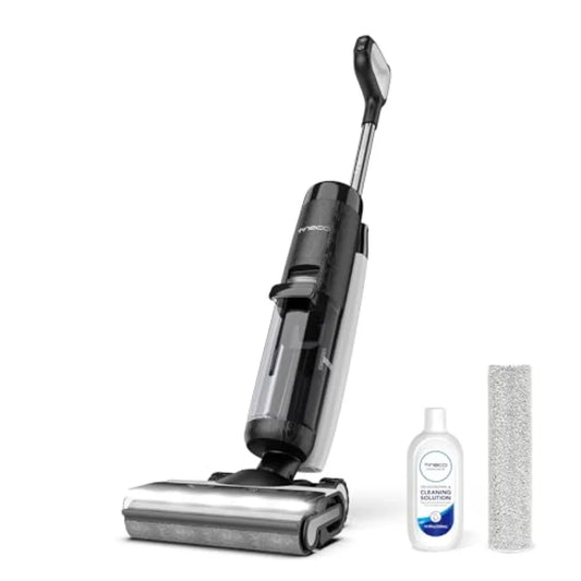 Floor ONE S7 Pro Smart Cordless Wet Dry Vacuum Cleaner for home use, ABS plastic body, black color, 158 hot air flash drying an