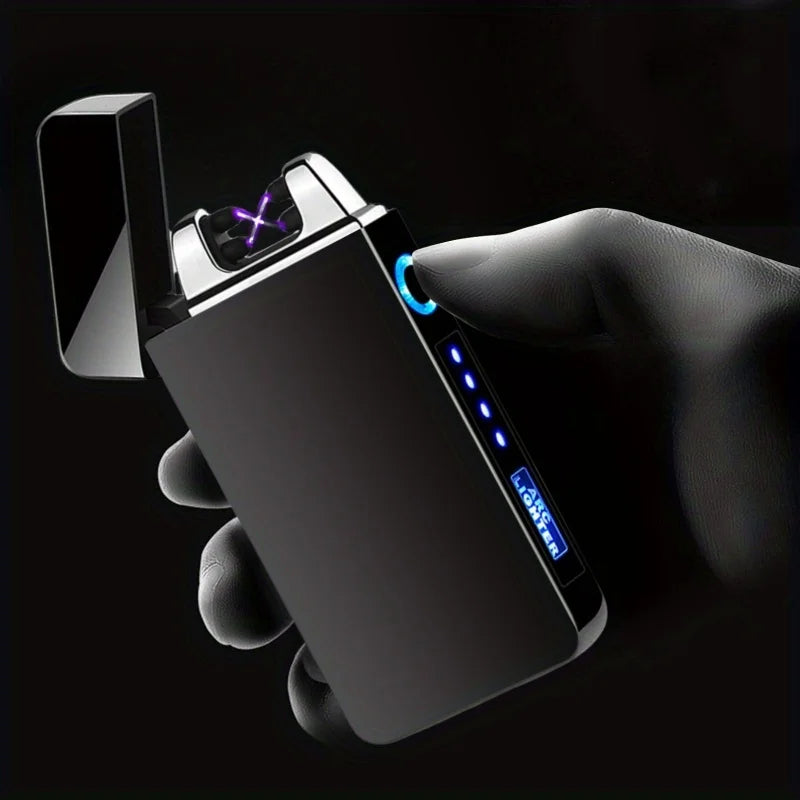 TopFlames Windproof Dual Arc Plasma Lighter USB Rechargeable