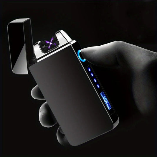 TopFlames Windproof Dual Arc Plasma Lighter USB Rechargeable