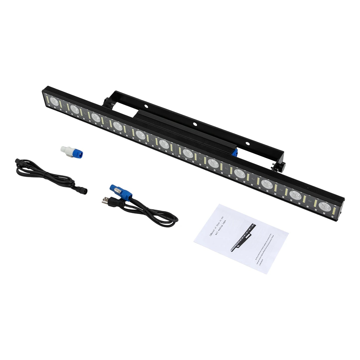 Stage Light Bar 40" 120W 12 LED 3 in 1 RGB Stage DJ Light Bar Wall Wash Lights DMX Beam Wash Strobe Matrix Effect Club Light