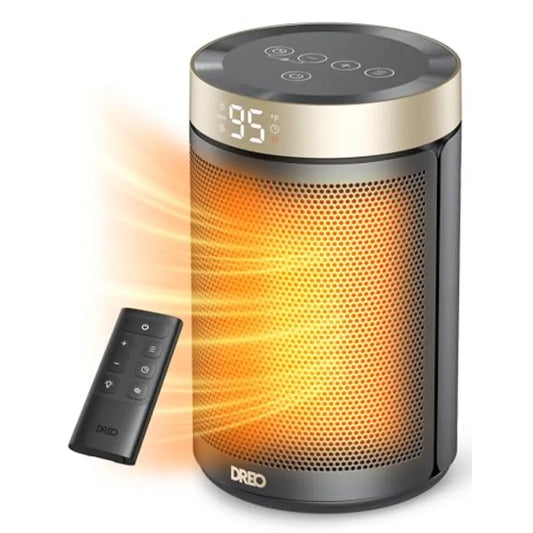 Space Heater, Portable Electric Heaters for Indoor Use with Thermostat and Remote, 2024 Upgraded, Digital Display, 12H Timer, 5
