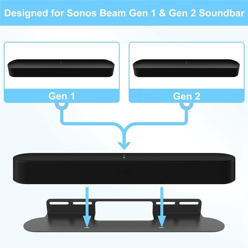 Y45A-Soundbar Wall Mount For Sonos  Wall Mount Bracket Compatible With For Sonos  Sound Bar Mounts Mounting Bracket Dura