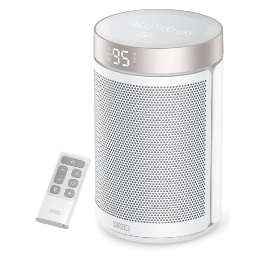 Space Heater, Portable Electric Heaters for Indoor Use with Thermostat and Remote, 2024 Upgraded, Digital Display, 12H Timer, 5