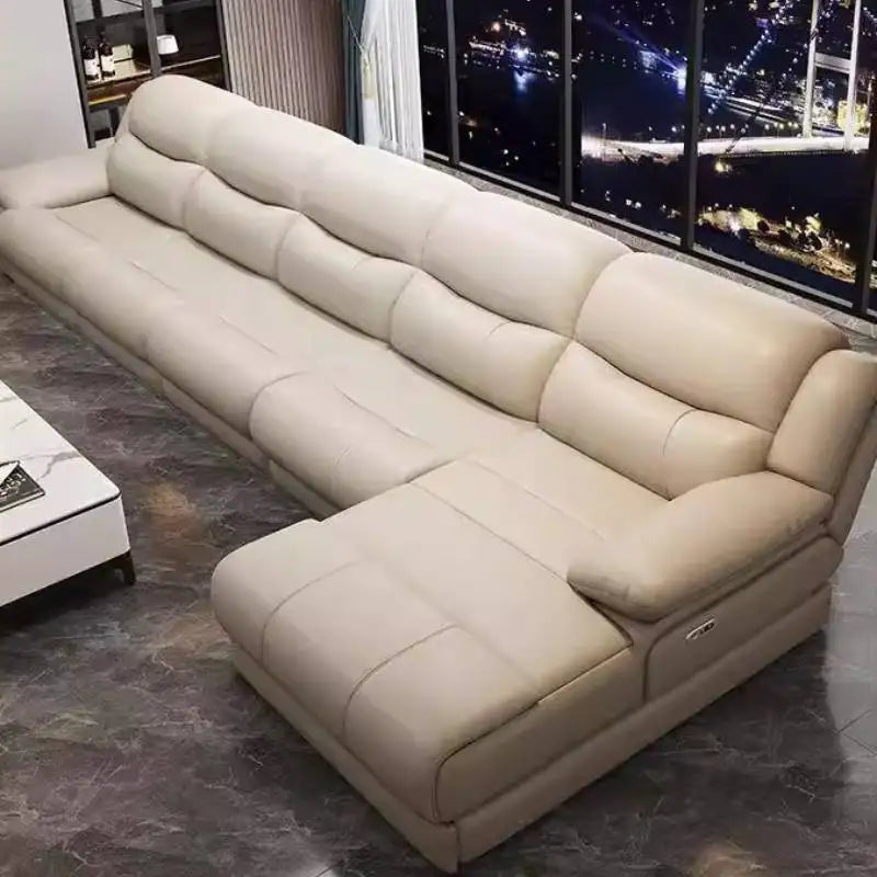Living Room Electric Recliner Sofa Charger Ports Lounges Electric Recliner Sofa Sectional Massage Divano Soggiorno Furniture