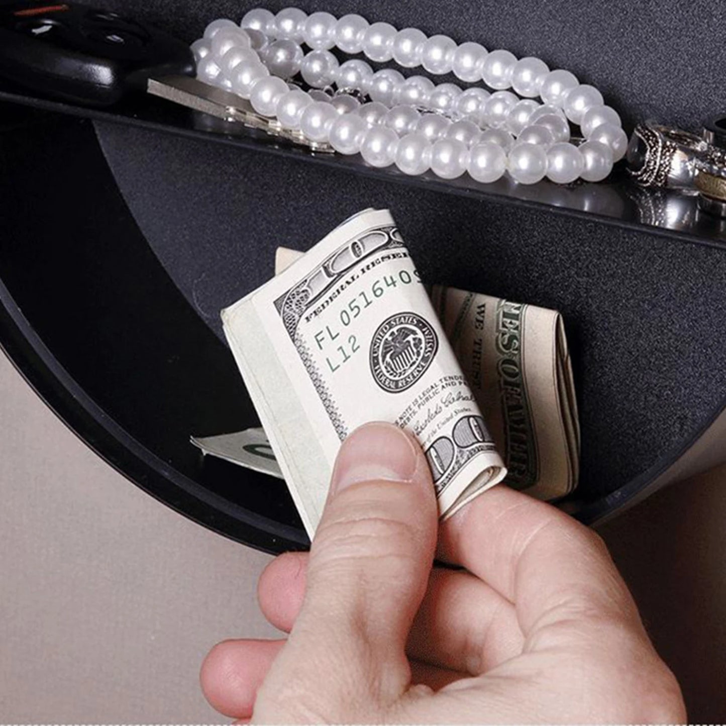Hidden Money Wall Clock With Secret Jewelry Compartment
