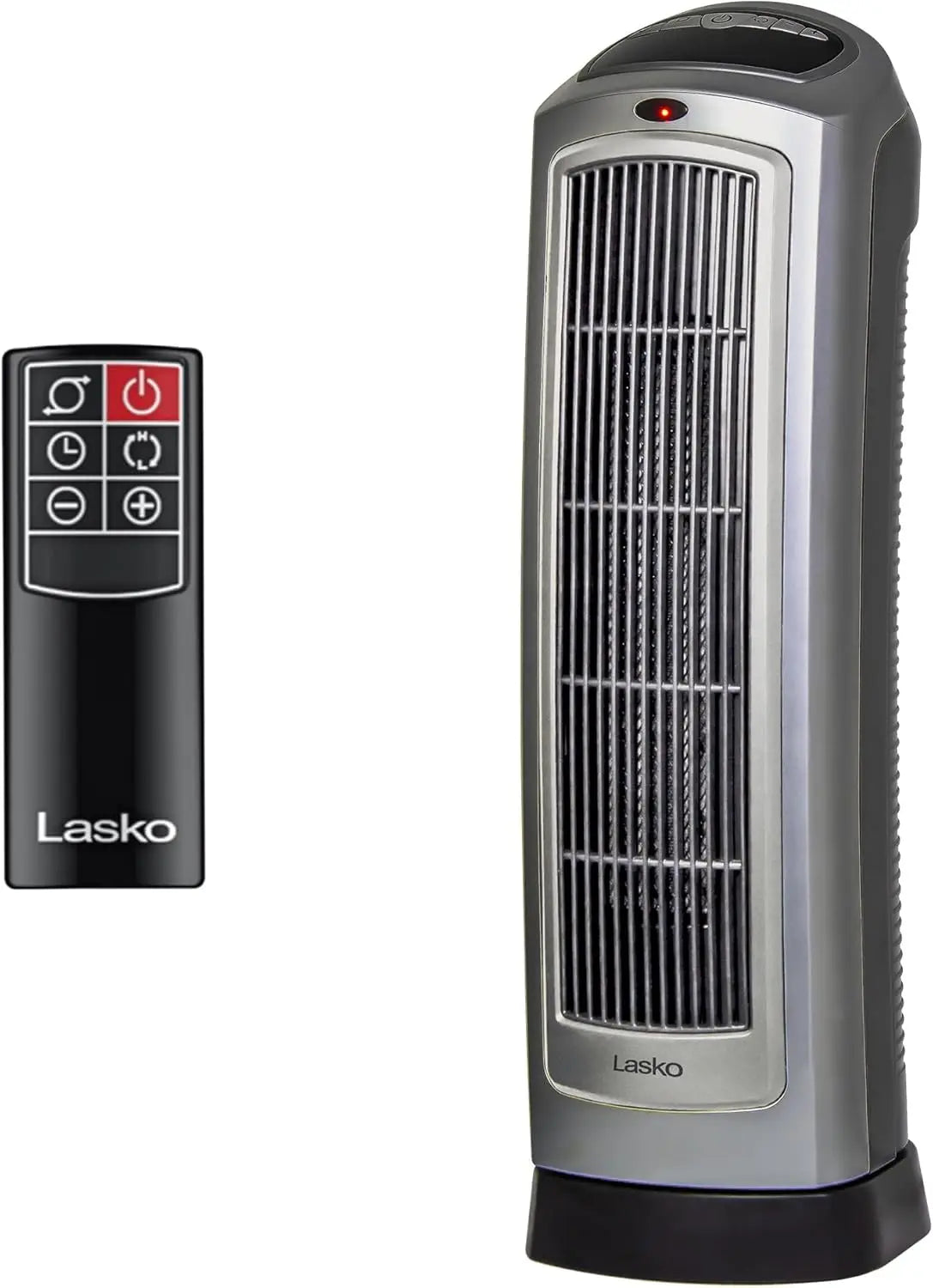 Lasko Tower Space Heater Indoor, Compact Electric Heaters for Indoor Use, Small Space Heater with Remote, Ideal Lasko Space
