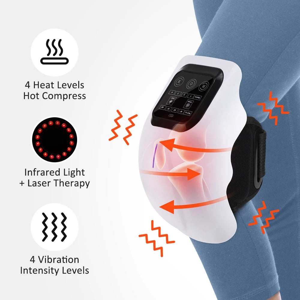 PASTSKY 3-in-1 Cordless Heated Knee Massager