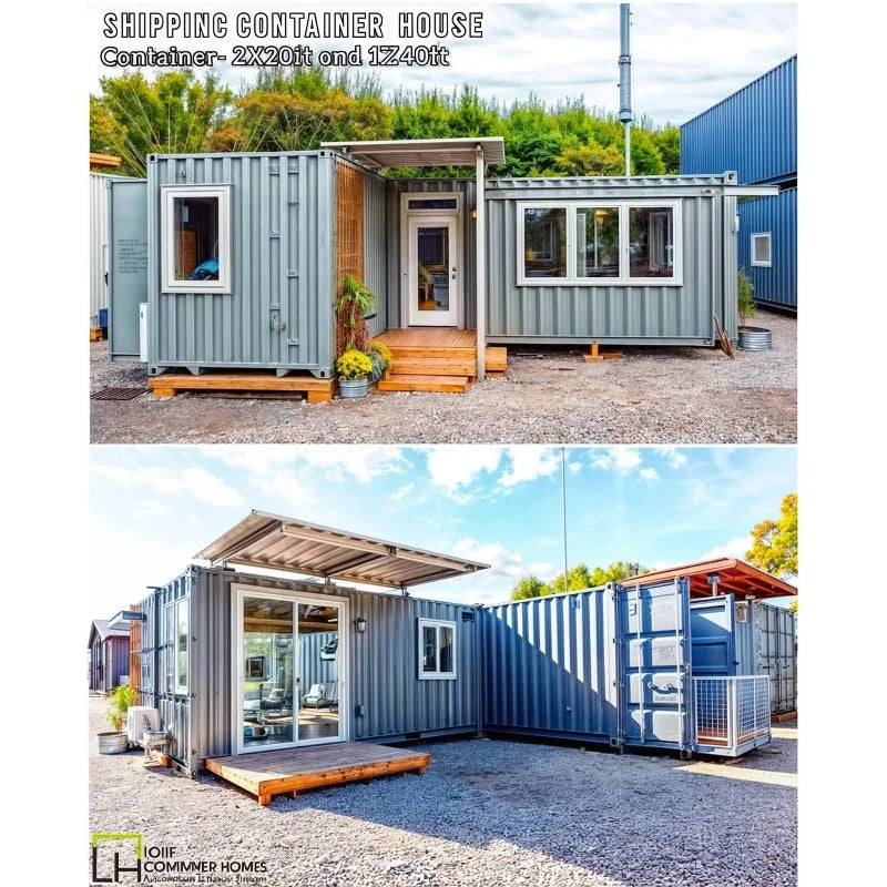Customized Portable 40ft Prefabricated Residential Container House 2 Story Modified Shipping Container Modular House Tiny House