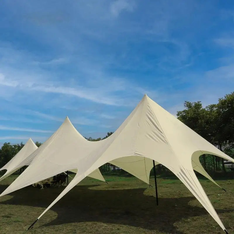 Outdoor Waterproof Stretch Canopy Tent Oxford Fabric Sun Shelter for Wedding Parties Exhibitions Glamping Trade Show Tent