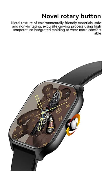 Bluetooth Call Smartwatch Android iOS Compatible Digital Fitness Tracker