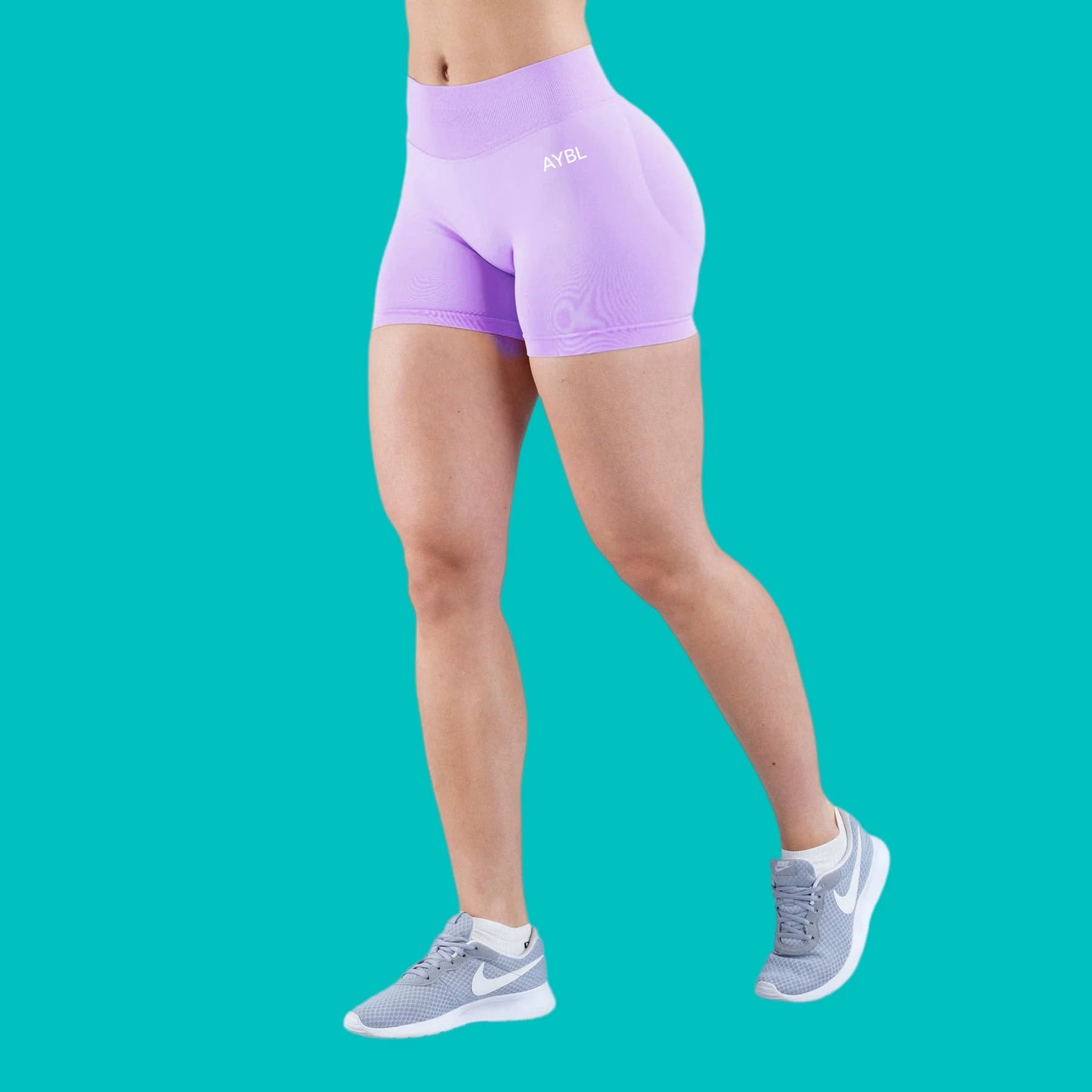 Women Seamless Halter Neck Yoga Set With High Waist Shorts