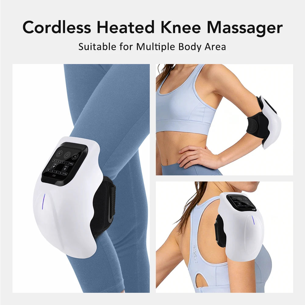 PASTSKY 3-in-1 Cordless Heated Knee Massager