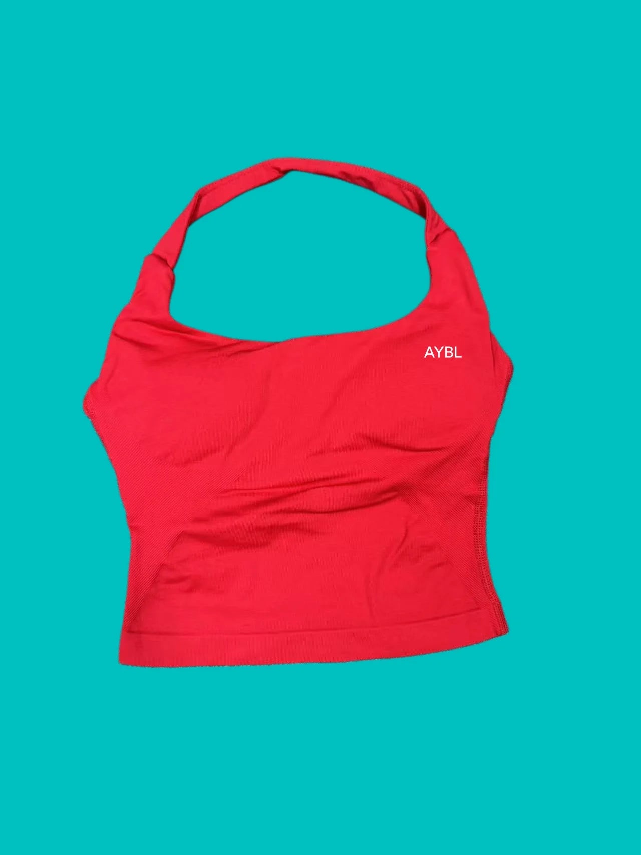 Women Seamless Halter Neck Yoga Set With High Waist Shorts