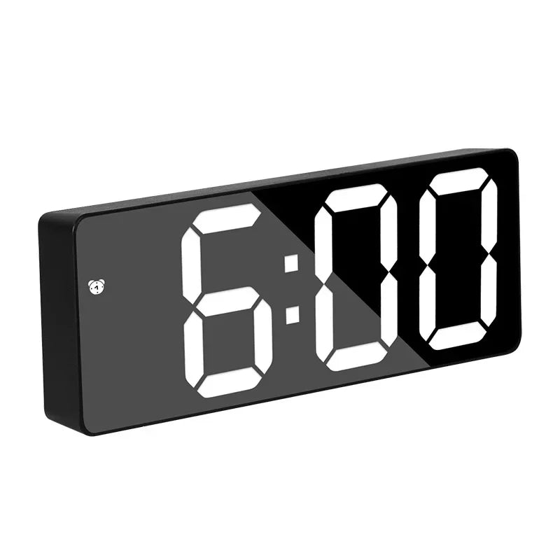 Bedside LED Digital Alarm Clock With Temperature Function Curved Screen