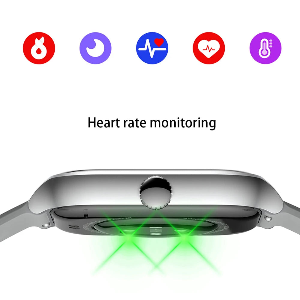 Bluetooth Call Smartwatch Android iOS Compatible Digital Fitness Tracker