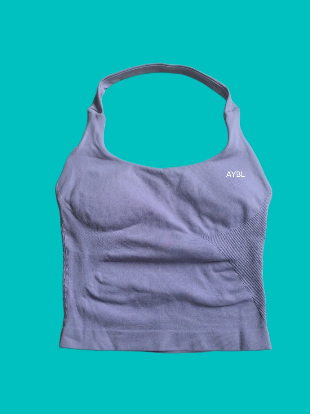 Women Seamless Halter Neck Yoga Set With High Waist Shorts
