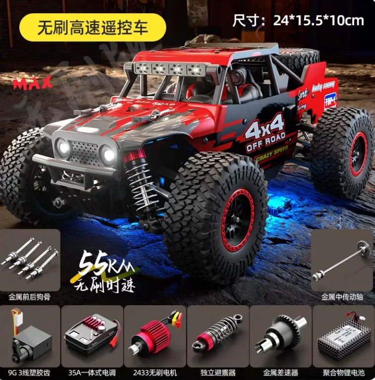 1:20 Zll Sg201 Max And Pro  High Speed Drift Racing Car 50mins 55km/H Brushless Motor 2.4g 4wd Rc Car Off-Road Car Toy Boys