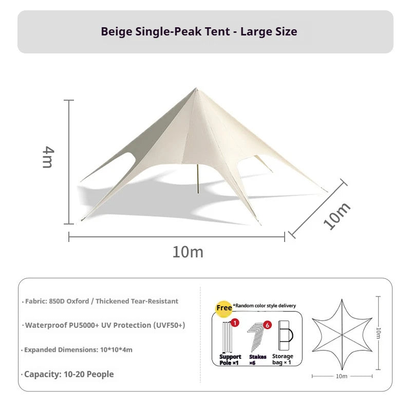 Outdoor Waterproof Stretch Canopy Tent Oxford Fabric Sun Shelter for Wedding Parties Exhibitions Glamping Trade Show Tent