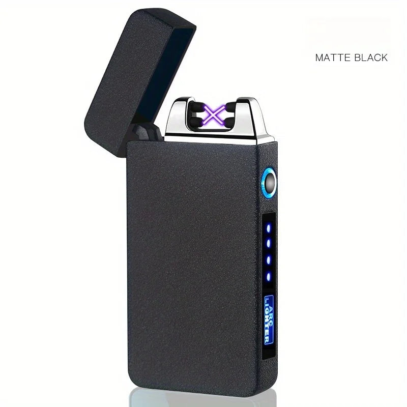 TopFlames Windproof Dual Arc Plasma Lighter USB Rechargeable