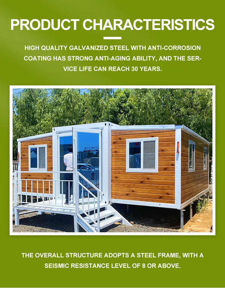 Movable Prefab Steel Container House – Luxurious 1-2 Bedroom Small Triangle Modern Design for Hotel & Comfortable Accommodation