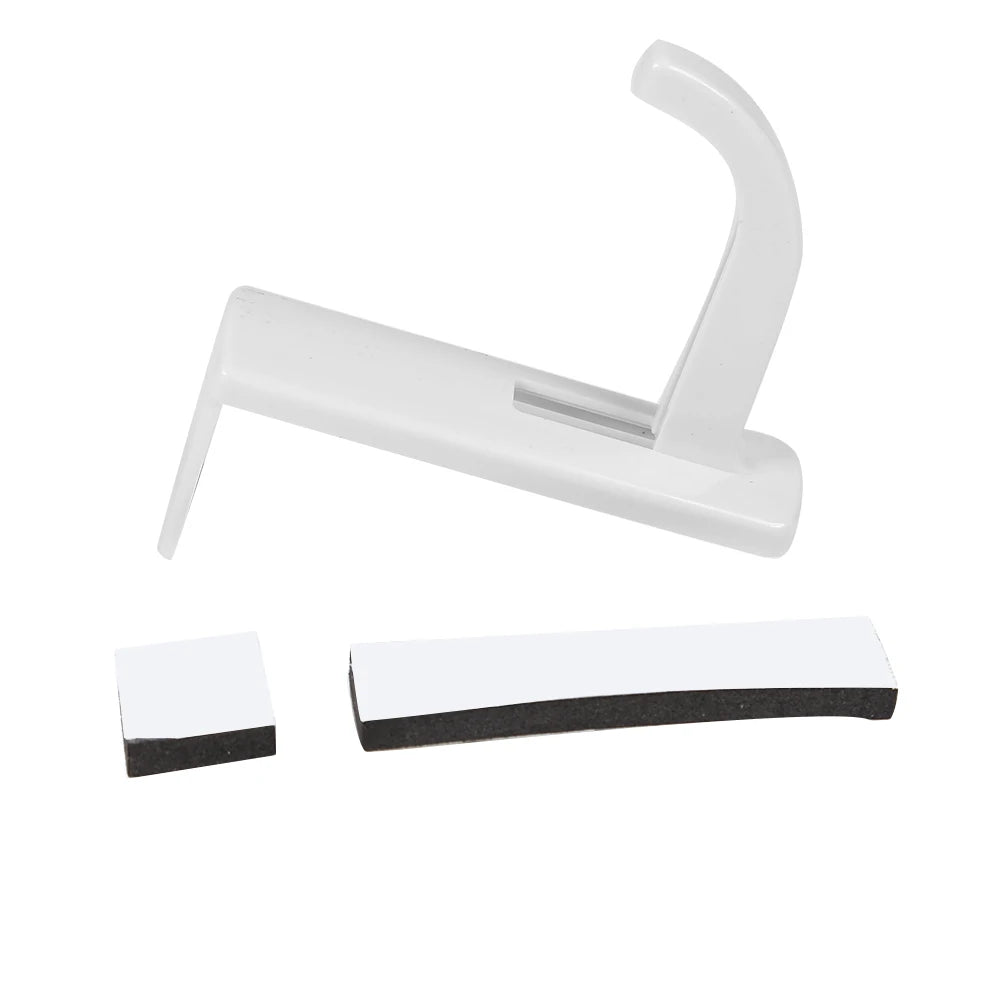 Wall Mount Headphone Hook Universal Monitor Side Headphone Hanger Stick-On Headphone Holder for Home Office Gamer