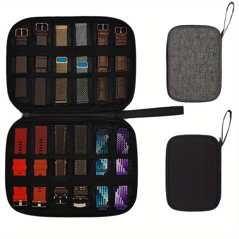 Nylon Waterproof Smart Watch Band Organizer Case Carrying Pouch