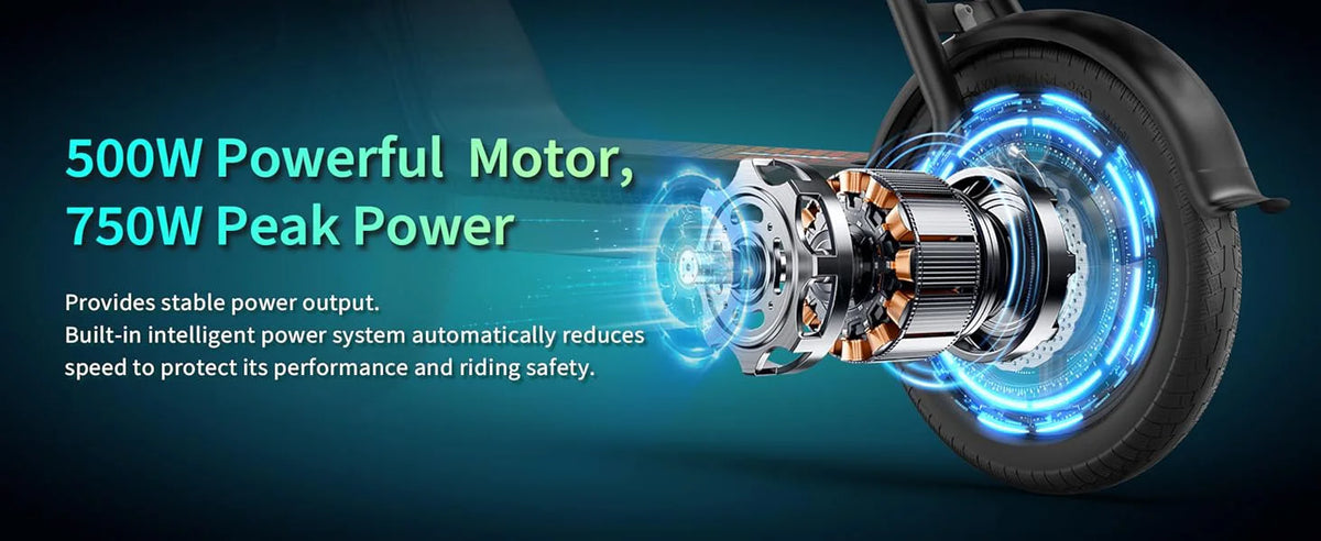 Electric Scooter for Adults, 14" Tires, 22Mph Max Speed, 500W Motor, 28 Miles Max Range, Folding E-Scooter with Dual Suspension